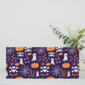 Fun Halloween Pattern Einladung (Stehend Vorderseite)