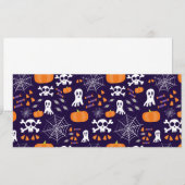 Fun Halloween Pattern Einladung (Vorne/Hinten)
