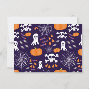 Fun Halloween Pattern Einladung