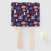 Fun Halloween Pattern Fächer (Vorne und Hinten)