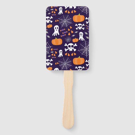 Fun Halloween Pattern Fächer (Vorderseite)