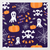 Fun Halloween Pattern Fensteraufkleber (Blatt)