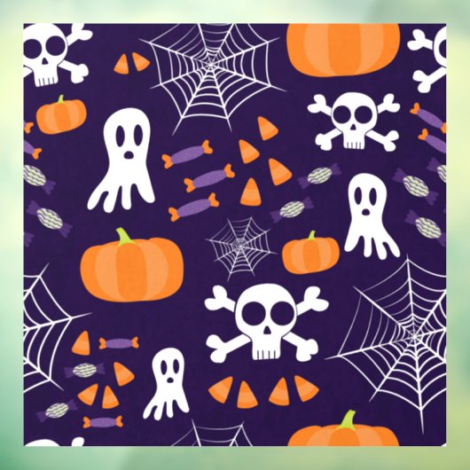 Fun Halloween Pattern Fensteraufkleber (Blatt 3)