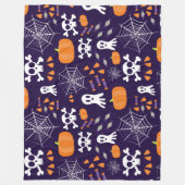 Fun Halloween Pattern Fleecedecke (Vorderseite)
