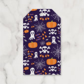 Fun Halloween Pattern Geschenkanhänger (Rückseite)