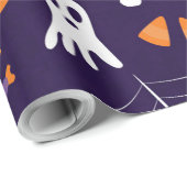 Fun Halloween Pattern Geschenkpapier (Rolleneckpunkt)