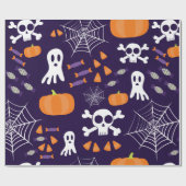 Fun Halloween Pattern Geschenkpapier (Flach)
