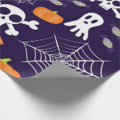 Fun Halloween Pattern Geschenkpapier (Ecke)