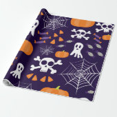 Fun Halloween Pattern Geschenkpapier (Ungerollt)