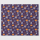 Fun Halloween Pattern Geschenkpapier (Flach)