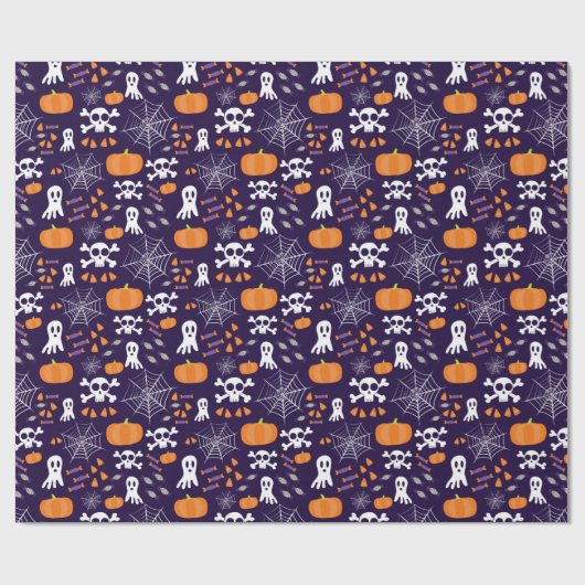 Fun Halloween Pattern Geschenkpapier (Flach)