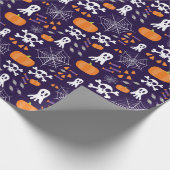 Fun Halloween Pattern Geschenkpapier (Ecke)