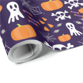 Fun Halloween Pattern Geschenkpapier (Rolleneckpunkt)
