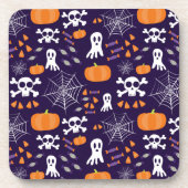 Fun Halloween Pattern Getränkeuntersetzer (Vorderseite)
