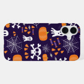 Fun Halloween Pattern iPhone Hülle (Rückseite (Horizontal))