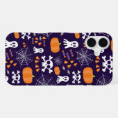 Fun Halloween Pattern iPhone Hülle (Rückseite (Horizontal))