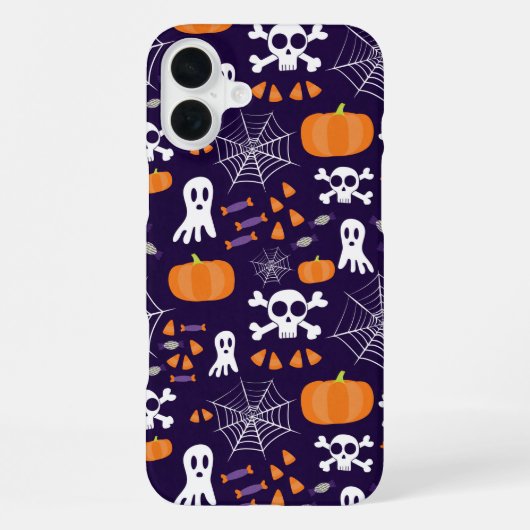 Fun Halloween Pattern iPhone Hülle (Rückseite)