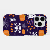 Fun Halloween Pattern iPhone Hülle (Rückseite (Horizontal))