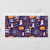Fun Halloween Pattern Karte (Vorderseite)