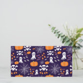 Fun Halloween Pattern Karte (Stehend Vorderseite)