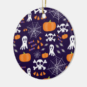 Fun Halloween Pattern Keramik Ornament (Links)