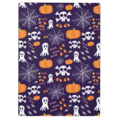 Fun Halloween Pattern Klemmbrett (Rückseite)