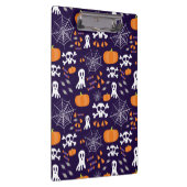 Fun Halloween Pattern Klemmbrett (Rechts)