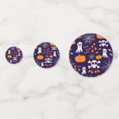 Fun Halloween Pattern Konfetti (Rückseiten)