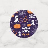 Fun Halloween Pattern Konfetti (Klein Vorderseite)