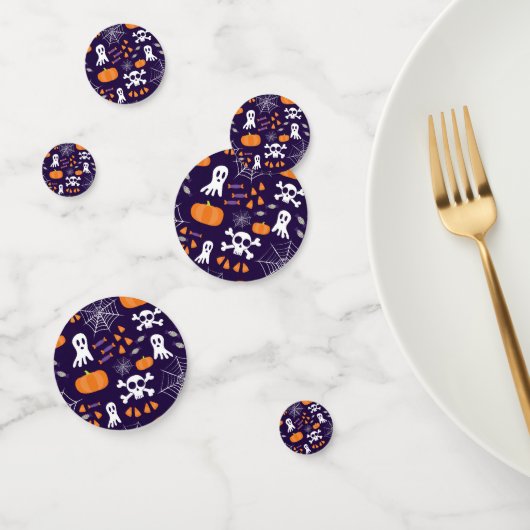 Fun Halloween Pattern Konfetti (Gruppe)