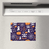 Fun Halloween Pattern Magnet (In Situ (Geschirrspüler))