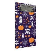 Fun Halloween Pattern Mini Klemmbrett (Schrägansicht)