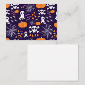 Fun Halloween Pattern Mitteilungskarte (Vorne/Hinten)