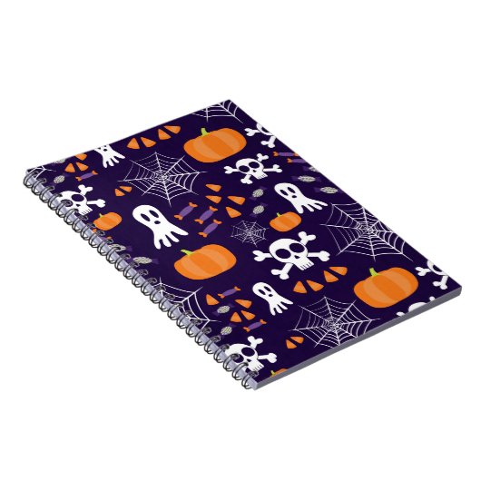 Fun Halloween Pattern Notizblock (Rechte Seite)