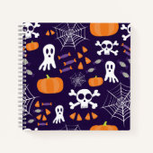 Fun Halloween Pattern Notizblock (Vorderseite)