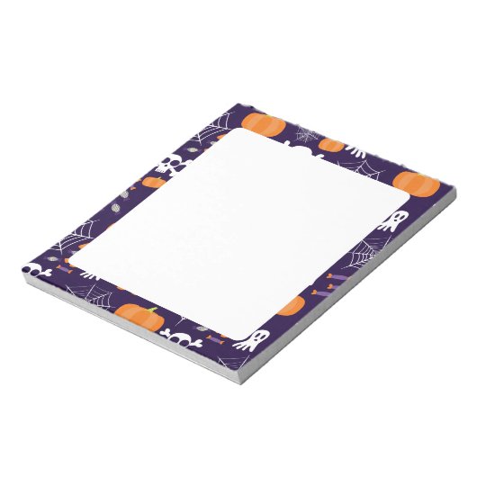 Fun Halloween Pattern Notizblock (Rotiert)
