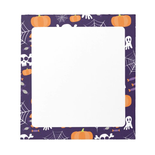 Fun Halloween Pattern Notizblock (Vorderseite)