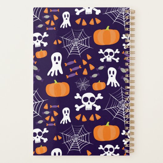 Fun Halloween Pattern Planer (Rückseite)