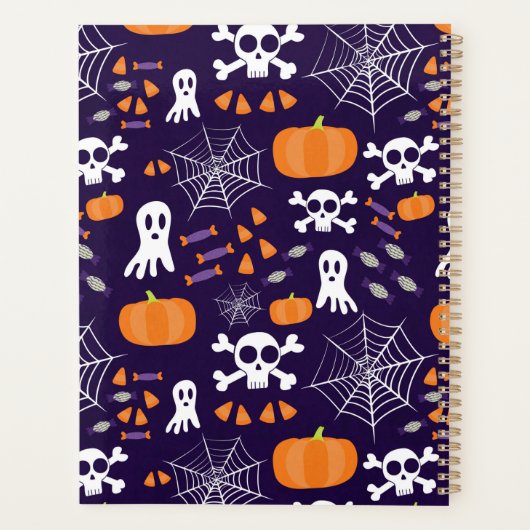 Fun Halloween Pattern Planer (Rückseite)