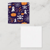 Fun Halloween Pattern Rabattkarte (Vorne/Hinten)