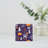 Fun Halloween Pattern Rabattkarte (Stehend Vorderseite)