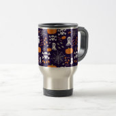 Fun Halloween Pattern Reisebecher (VorderseiteRechts)
