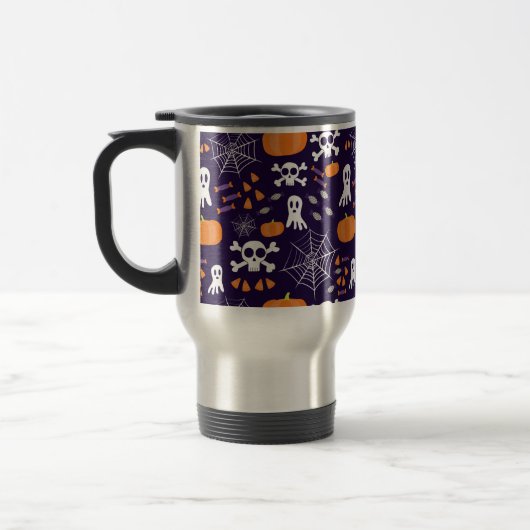 Fun Halloween Pattern Reisebecher (Links)