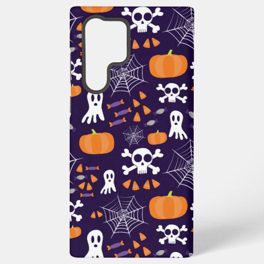 Fun Halloween Pattern Samsung Galaxy Hülle (Rückseite)
