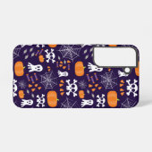Fun Halloween Pattern Samsung Galaxy Hülle (Rückseite (Horizontal))
