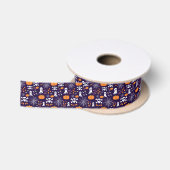 Fun Halloween Pattern Satinband (Spule)