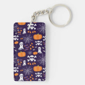 Fun Halloween Pattern Schlüsselanhänger (Rückseite)