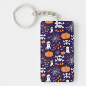 Fun Halloween Pattern Schlüsselanhänger (Vorderseite)