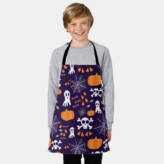 Fun Halloween Pattern Schürze (Getragen)