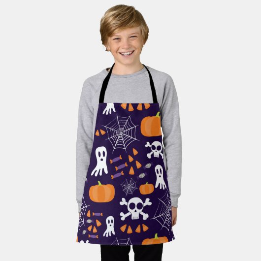 Fun Halloween Pattern Schürze (Getragen)